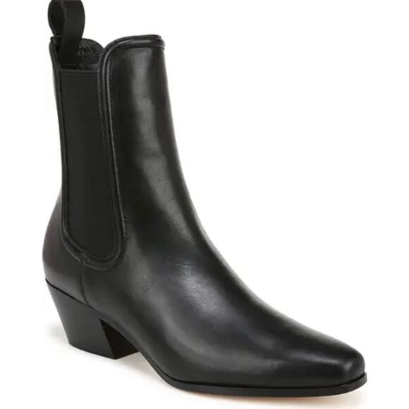 Veronica Beard Shoes - Veronica Beard Black Leather Lada Chelsea Boots - Size 9